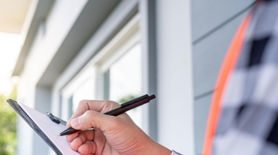 contratista que calcula el coste de instalar un tejado nuevo