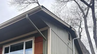 A newly renovated Northern Colorado home showcasing pretty muted green siding.