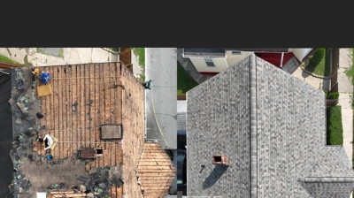 Daños en el techo? Mighty Dog Roofing de Rhode Island puede ayudar con la reparación o sustitución.