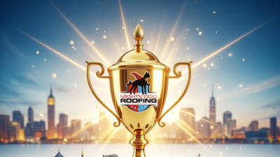 Mighty Dog Roofing #20 trofeo nacional de clasificación con los hogares estadounidenses y ubicaciones de la red celebrando Top 100 Roofers logro