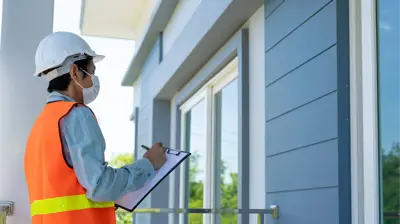 House exterior spring inspection by a siding contractor