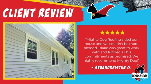 Revisión del cliente: Reemplazo de revestimiento en Mighty Dog Roofing Ridgefield CT