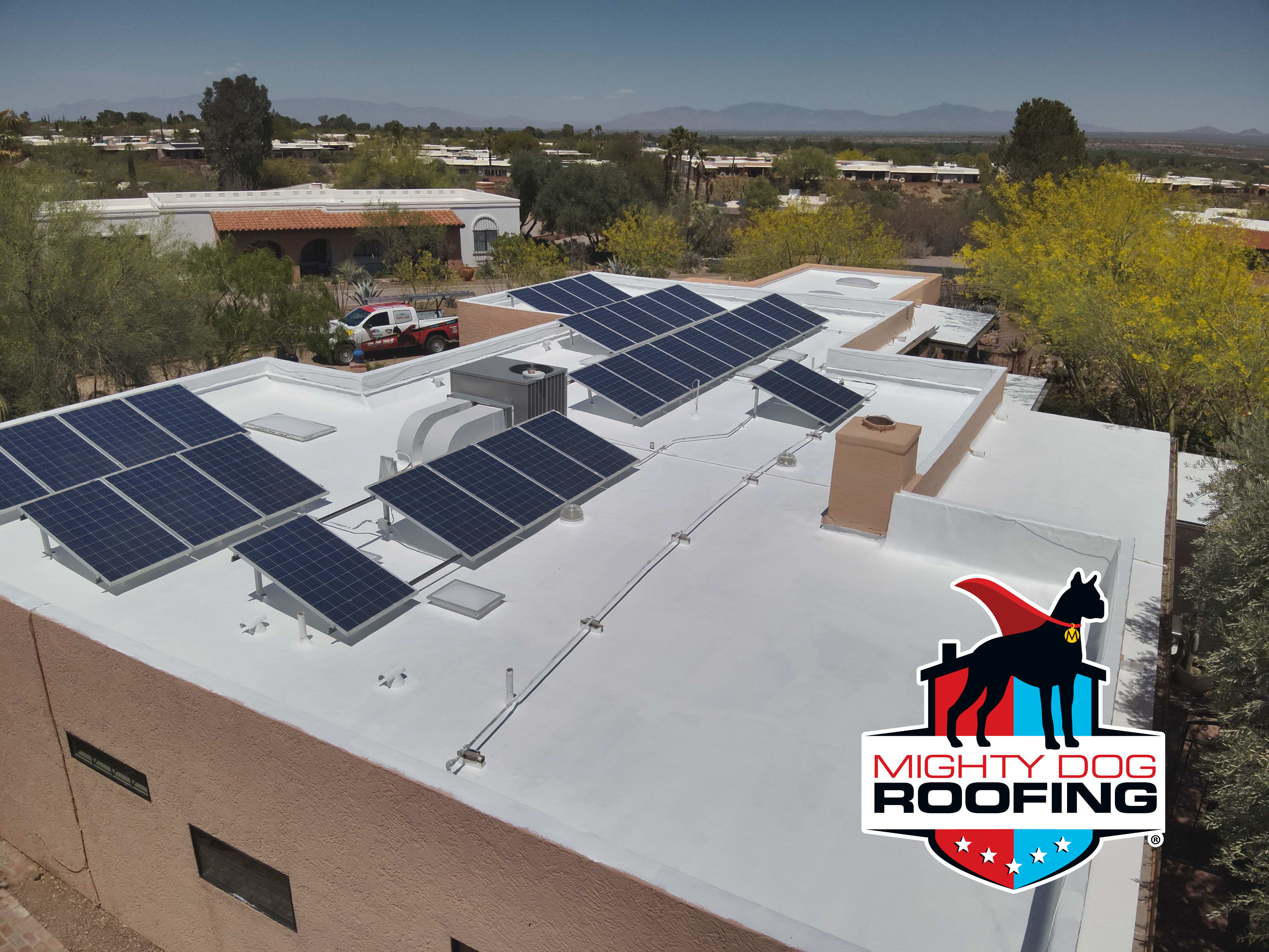 Recubrimiento de tejado plano