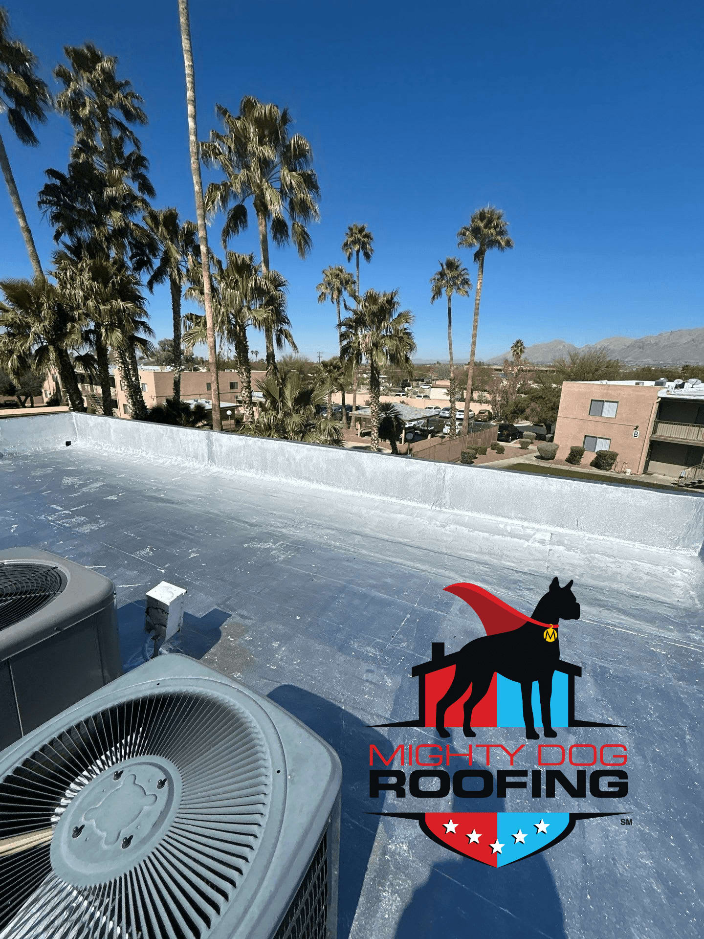 Techo en un edificio de viviendas