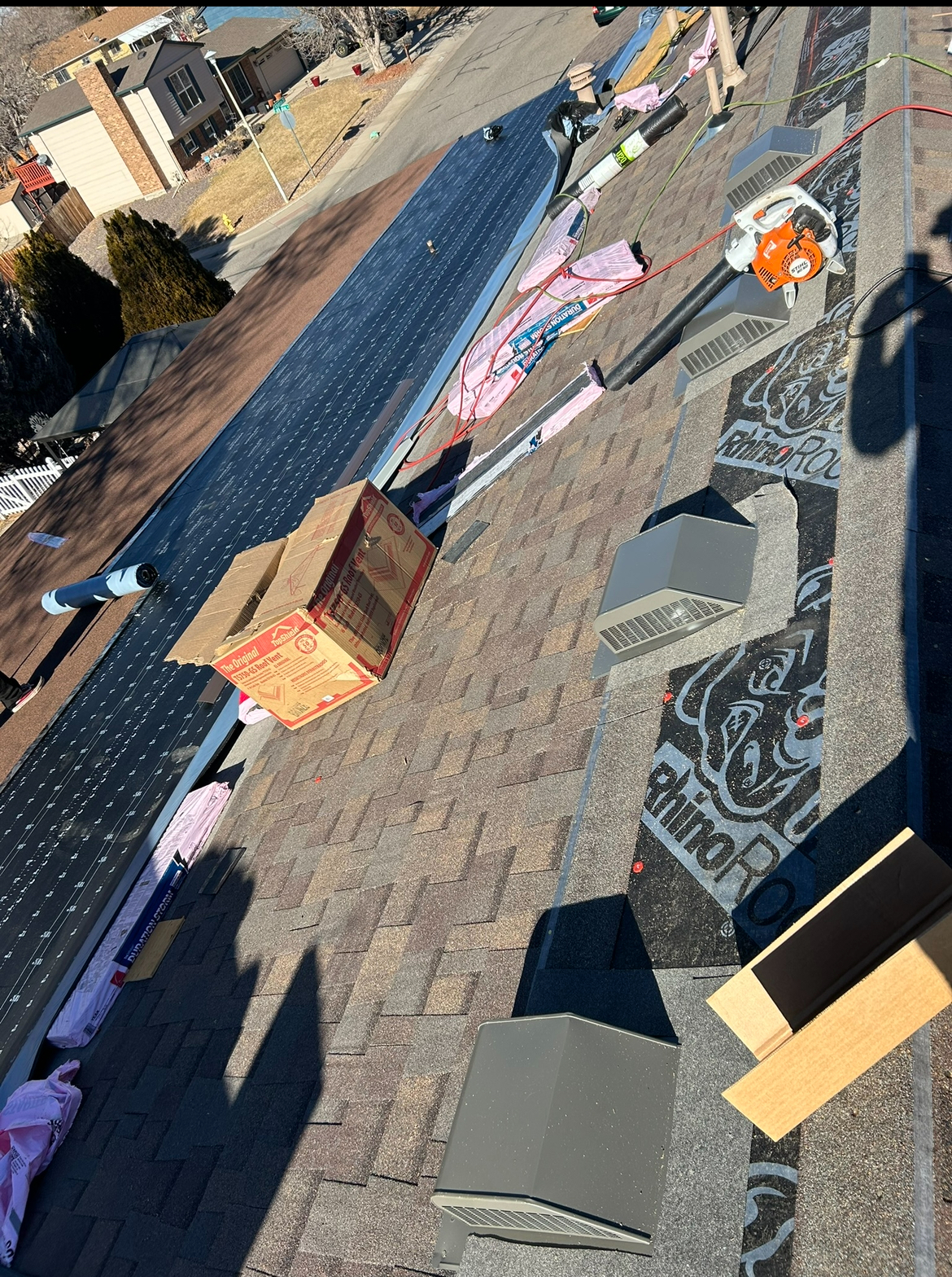 Preparación del tejado