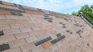Wind and hail damage on builder-grade shingles on an Erie, CO home in the I-25 corridor