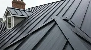 Standing seam metal roof installed on a mountain home in the Morrison, CO 80465 area meeting Class A wildfire requirements