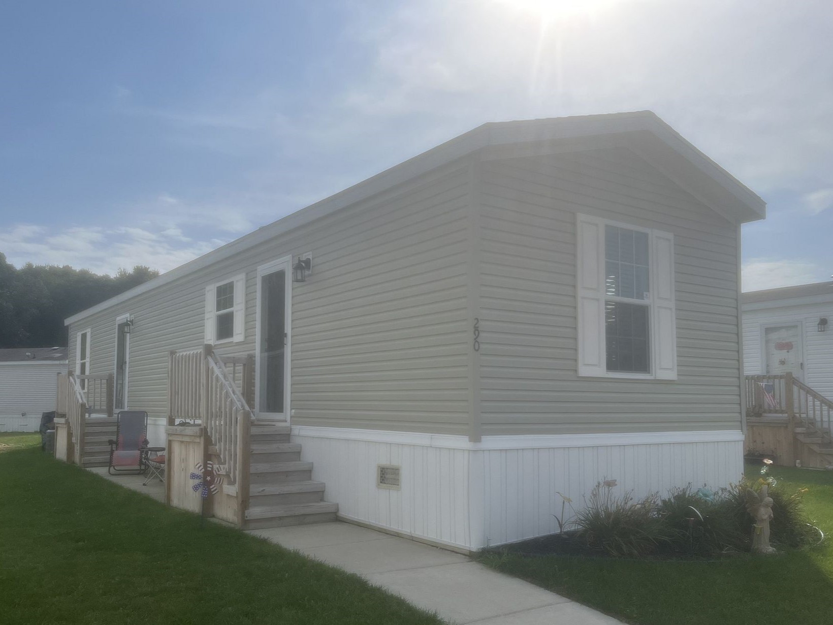 Antes de la instalación del canalón: Canton, MI