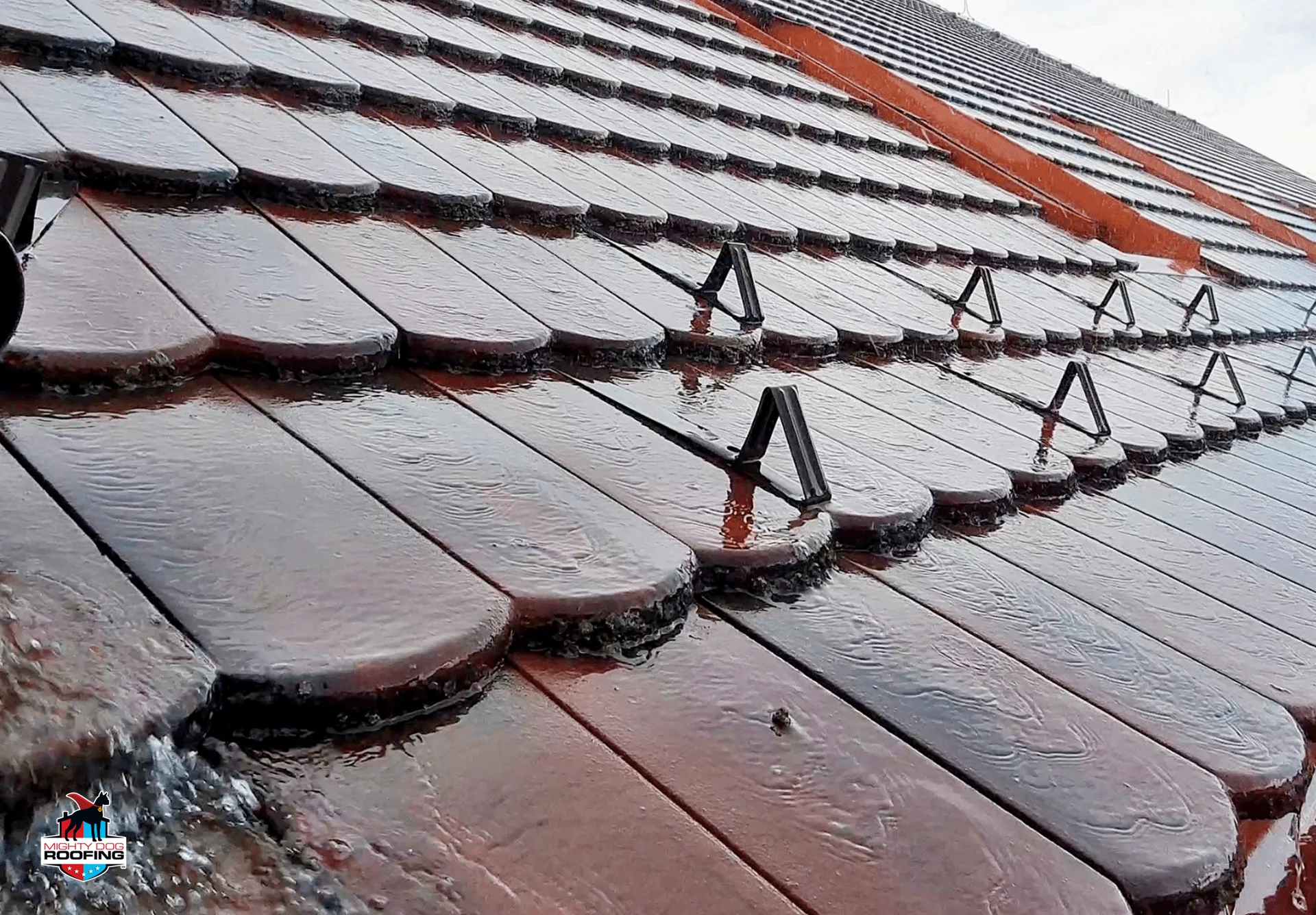 Roof leak caused by ice dam buildup